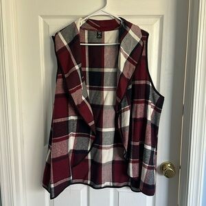Plaid vest size 2XL
